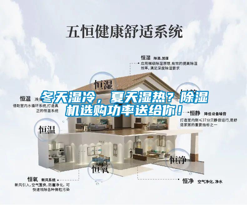 冬天濕冷，夏天濕熱？除濕機選購功率送給你！