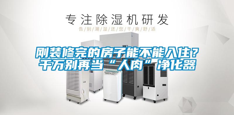 剛裝修完的房子能不能入??？千萬(wàn)別再當“人肉”凈化器