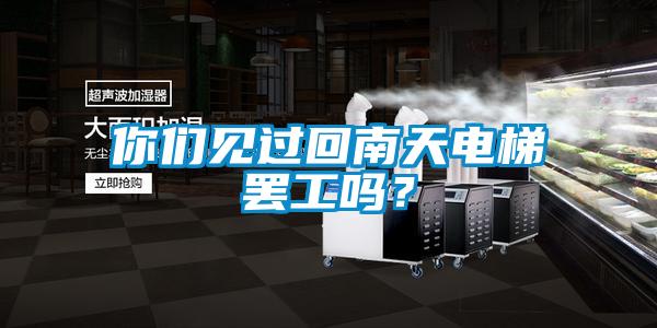 你們見(jiàn)過(guò)回南天電梯罷工嗎？