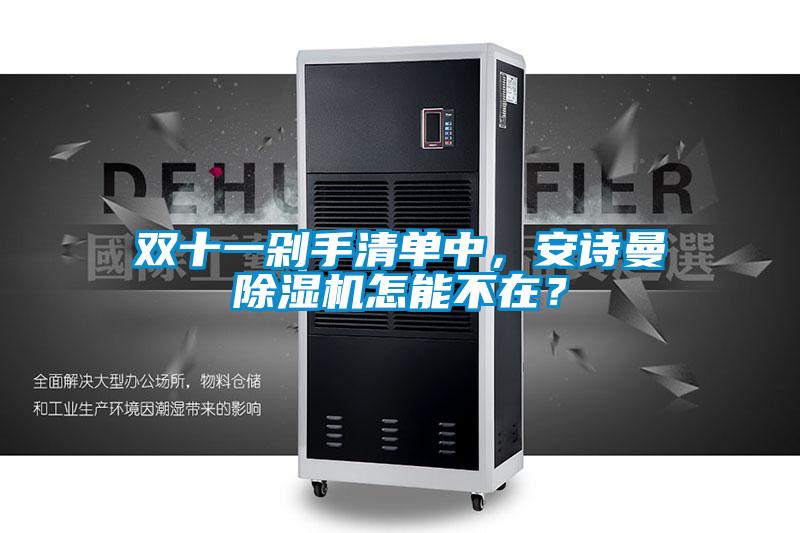 雙十一剁手清單中，安詩(shī)曼除濕機怎能不在？