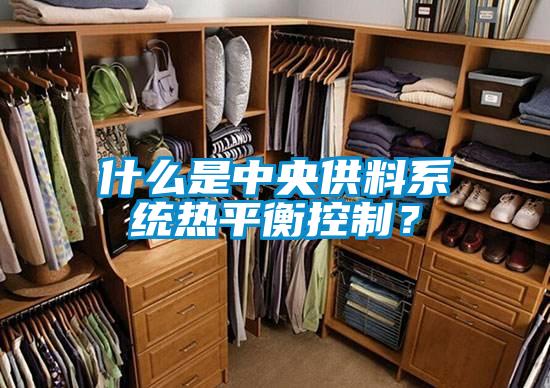 什么是中央供料系統熱平衡控制？