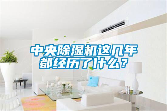 中央除濕機這幾年都經(jīng)歷了什么？