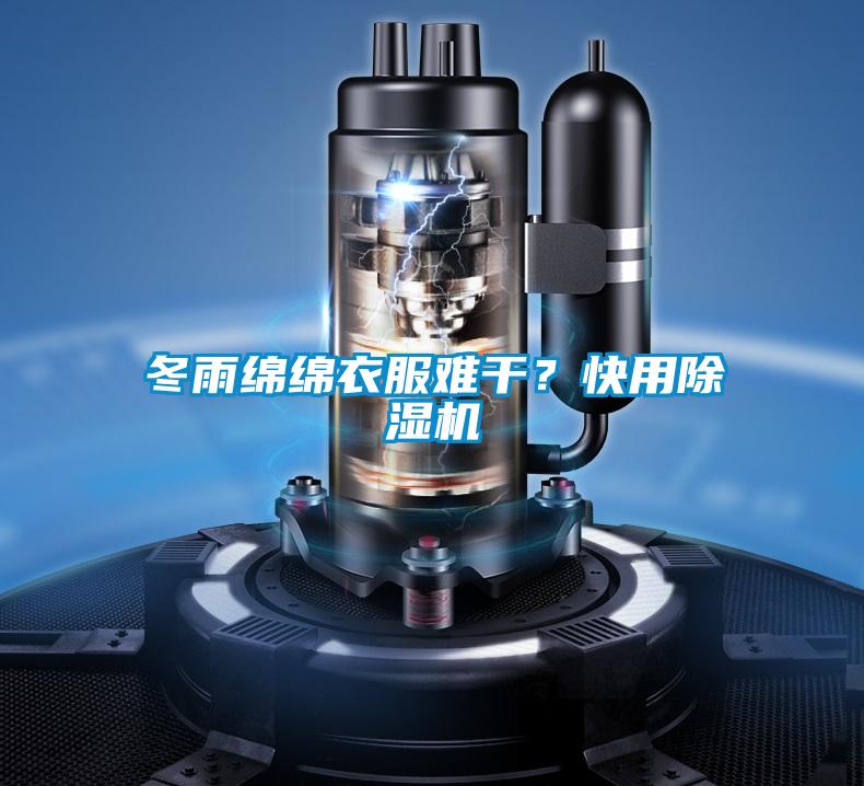 冬雨綿綿衣服難干？快用除濕機