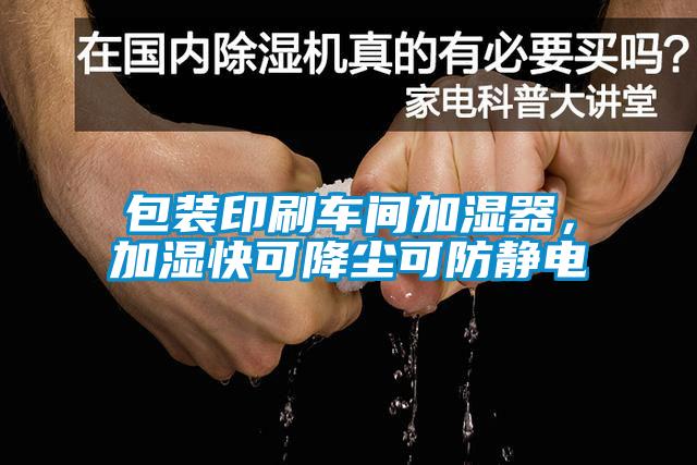 包裝印刷車(chē)間加濕器，加濕快可降塵可防靜電