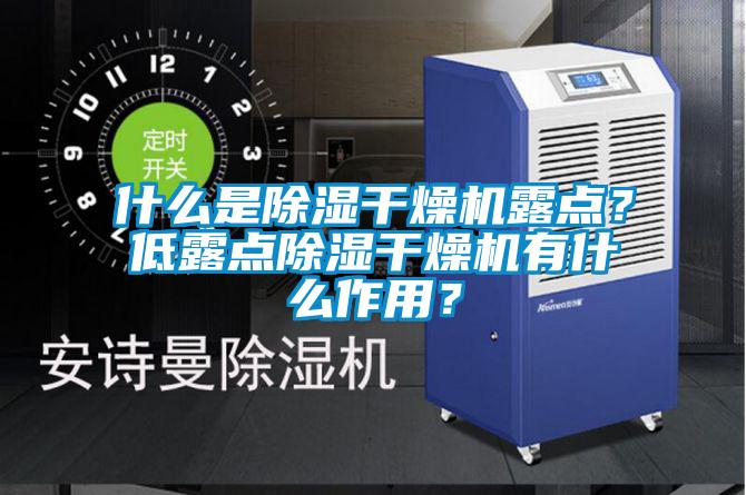 什么是除濕干燥機露點(diǎn)？低露點(diǎn)除濕干燥機有什么作用？