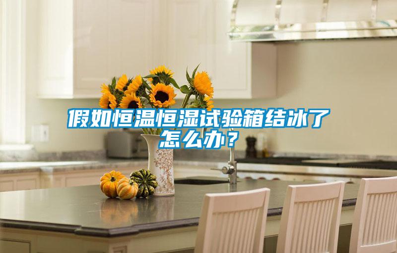 假如恒溫恒濕試驗箱結冰了怎么辦？