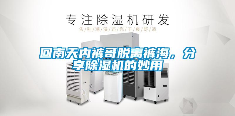 回南天內褲哥脫離褲海，分享除濕機的妙用