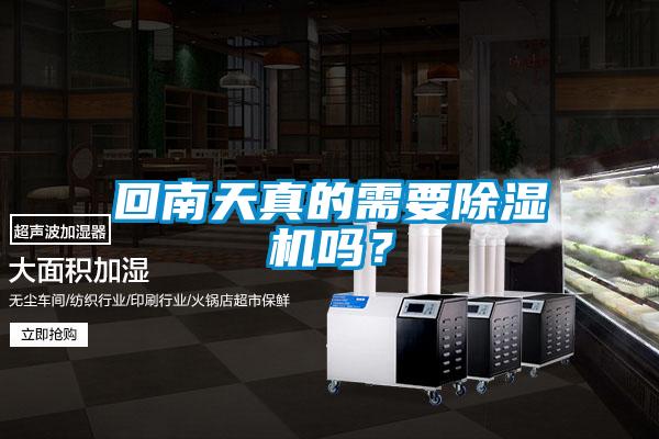 回南天真的需要除濕機嗎？