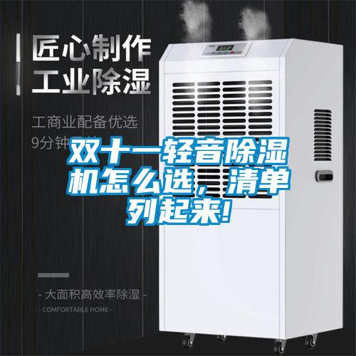 雙十一輕音除濕機怎么選，清單列起來(lái)!