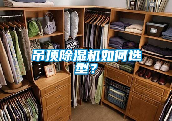 吊頂除濕機如何選型？
