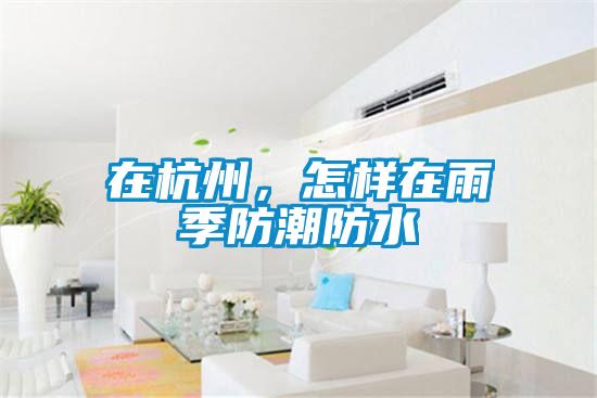 在杭州，怎樣在雨季防潮防水