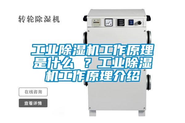 工業(yè)除濕機工作原理是什么 ？工業(yè)除濕機工作原理介紹
