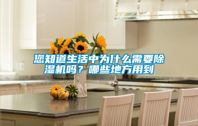 您知道生活中為什么需要除濕機嗎？哪些地方用到