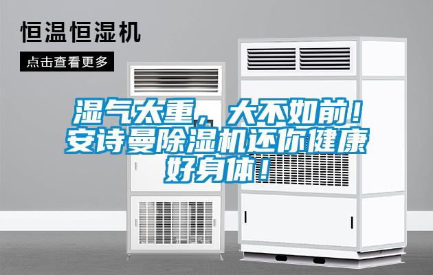 濕氣太重，大不如前！安詩(shī)曼除濕機還你健康好身體！