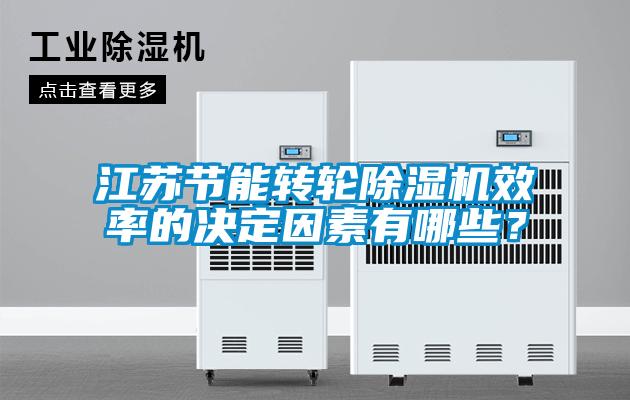 江蘇節能轉輪除濕機效率的決定因素有哪些？