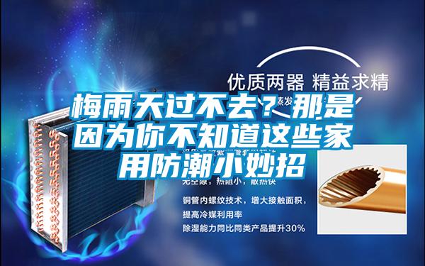 梅雨天過(guò)不去？那是因為你不知道這些家用防潮小妙招