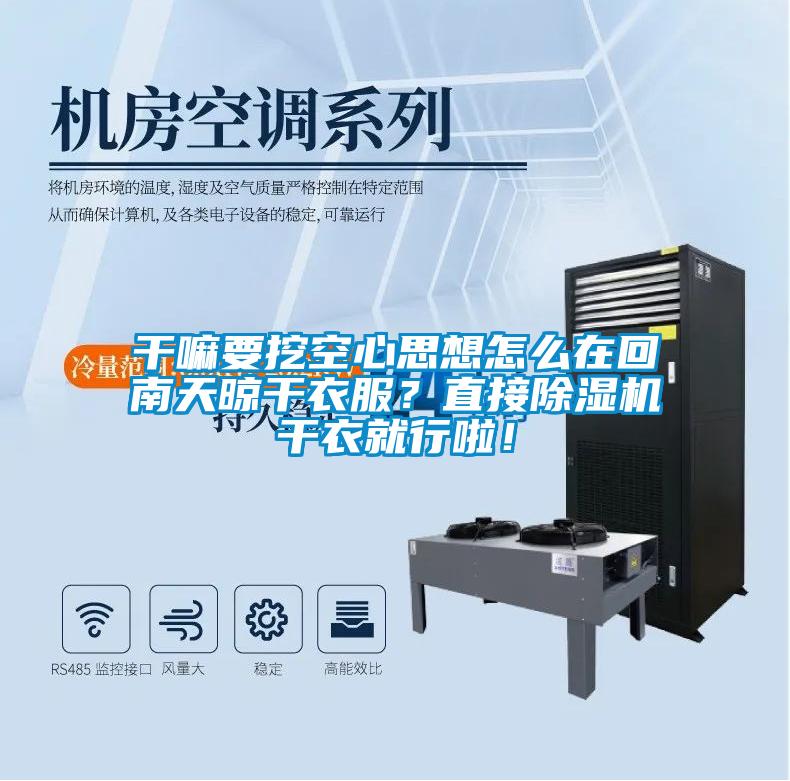 干嘛要挖空心思想怎么在回南天晾干衣服？直接除濕機干衣就行啦！