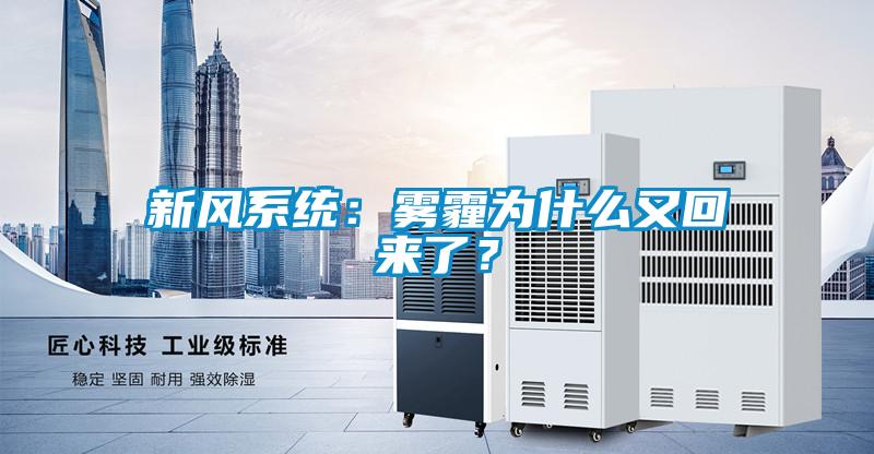 新風(fēng)系統：霧霾為什么又回來(lái)了？