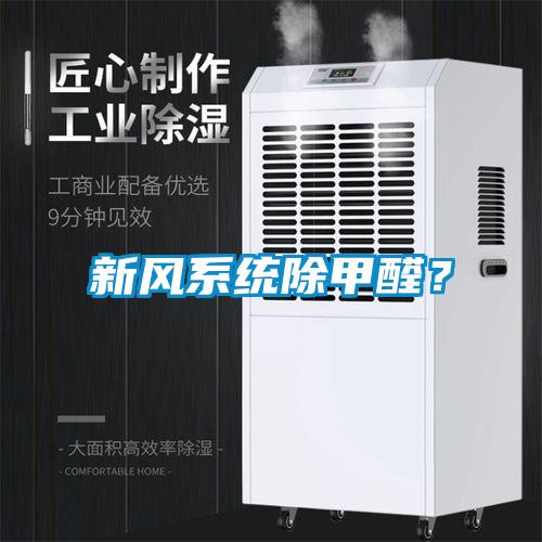 新風(fēng)系統除甲醛？