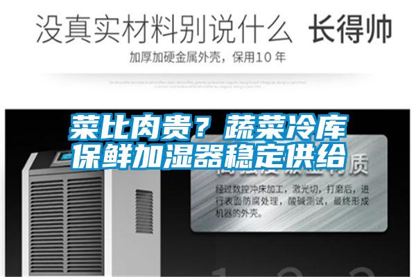 菜比肉貴？蔬菜冷庫保鮮加濕器穩定供給