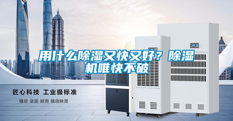 用什么除濕又快又好？除濕機唯快不破
