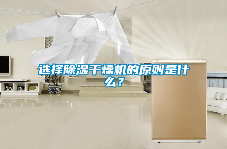 選擇除濕干燥機的原則是什么？