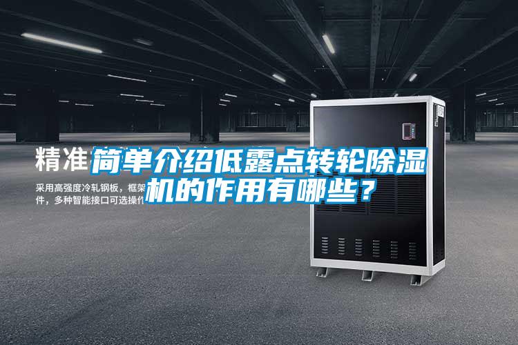 簡(jiǎn)單介紹低露點(diǎn)轉輪除濕機的作用有哪些？