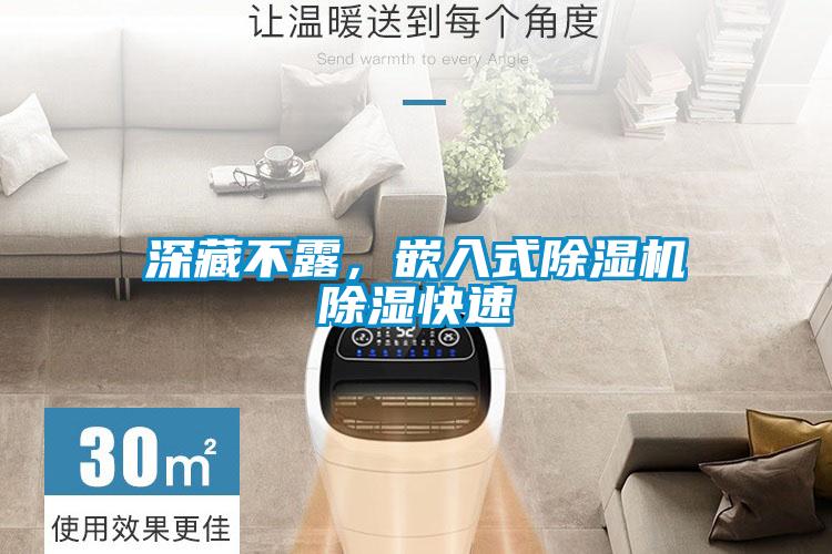 深藏不露，嵌入式除濕機除濕快速