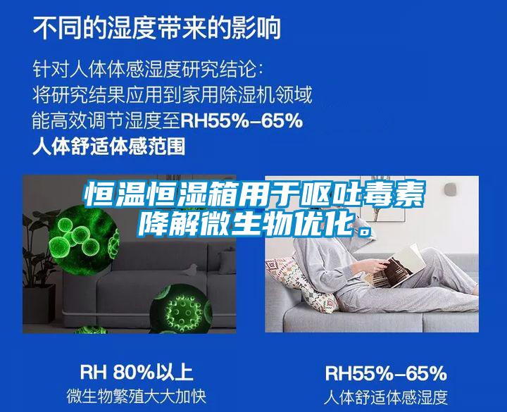 恒溫恒濕箱用于嘔吐毒素降解微生物優(yōu)化。