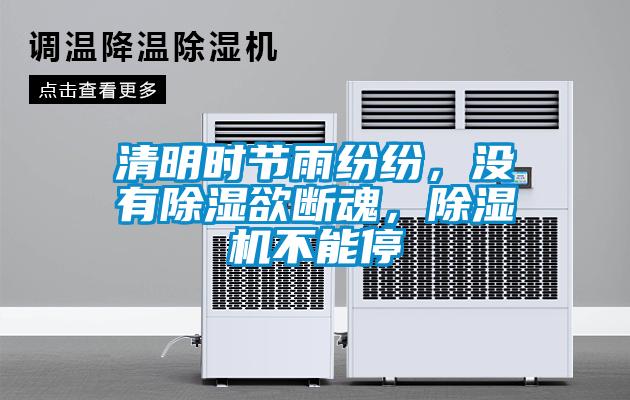 清明時(shí)節雨紛紛，沒(méi)有除濕欲斷魂，除濕機不能停