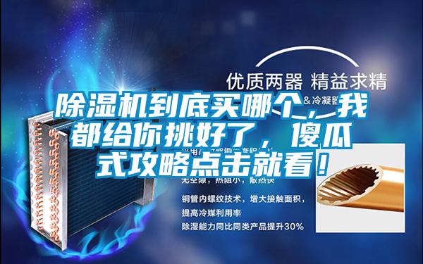除濕機到底買(mǎi)哪個(gè)，我都給你挑好了，傻瓜式攻略點(diǎn)擊就看！