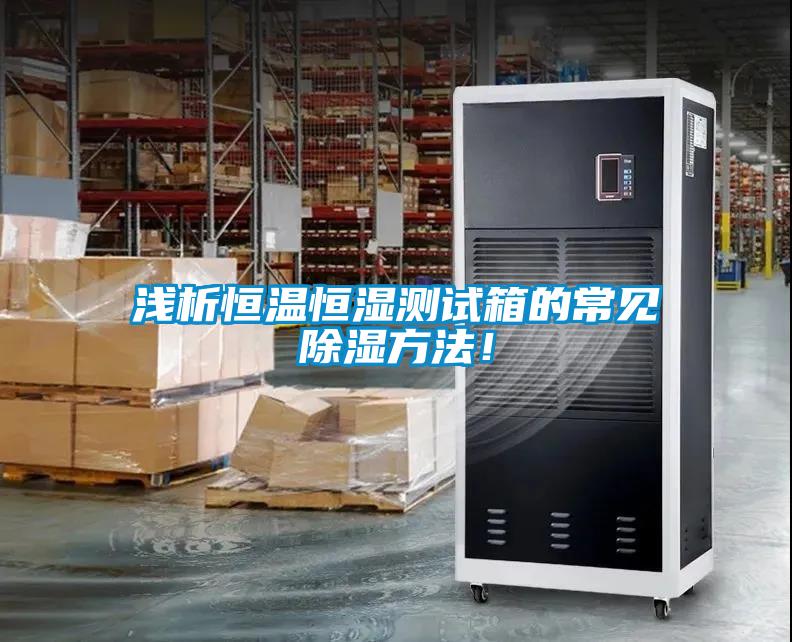 淺析恒溫恒濕測試箱的常見(jiàn)除濕方法！