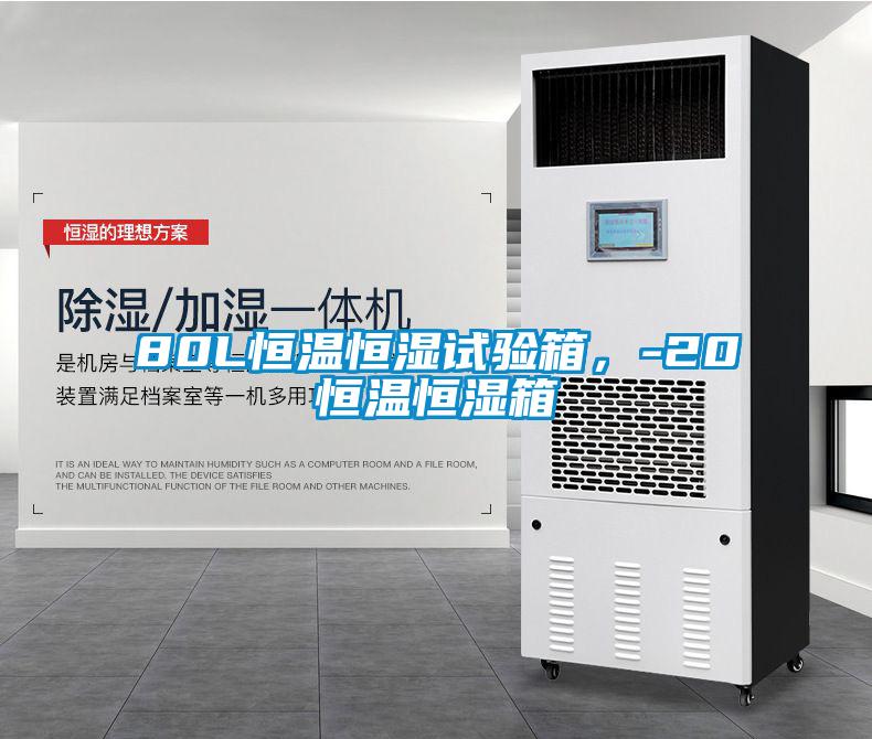 80L恒溫恒濕試驗箱，-20℃恒溫恒濕箱