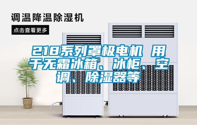 218系列罩極電機 用于無(wú)霜冰箱、冰柜、空調、除濕器等