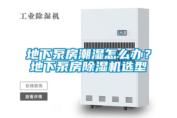 地下泵房潮濕怎么辦？地下泵房除濕機選型