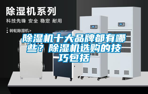 除濕機十大品牌都有哪些？除濕機選購的技巧包括