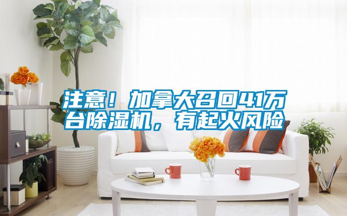 注意！加拿大召回41萬(wàn)臺除濕機，有起火風(fēng)險