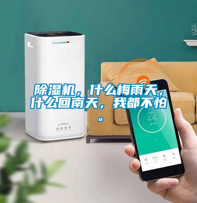 除濕機，什么梅雨天，什么回南天，我都不怕。