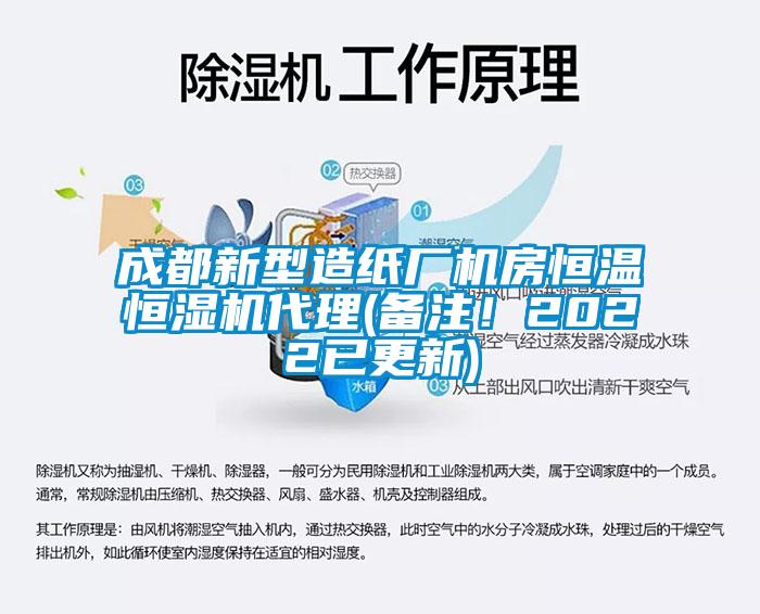 成都新型造紙廠(chǎng)機房恒溫恒濕機代理(備注！2022已更新)