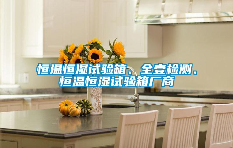 恒溫恒濕試驗箱、全壹檢測、恒溫恒濕試驗箱廠(chǎng)商