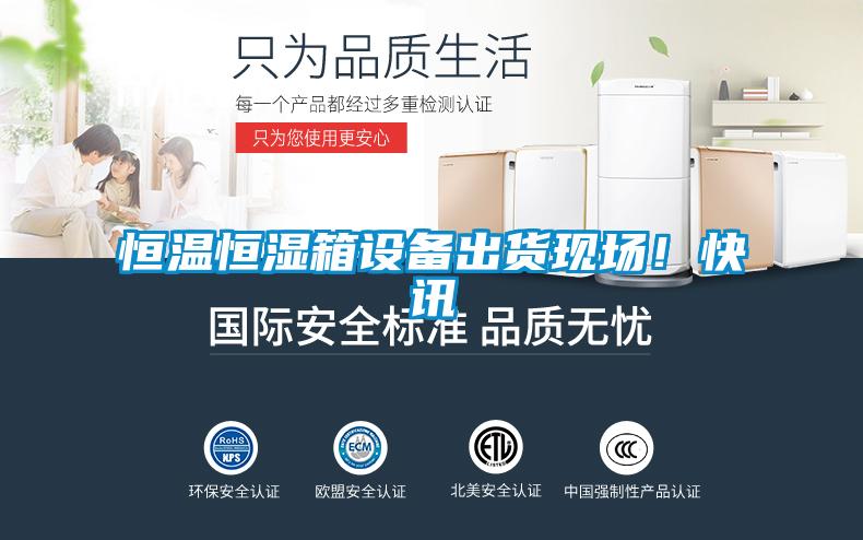 恒溫恒濕箱設備出貨現場(chǎng)！快訊