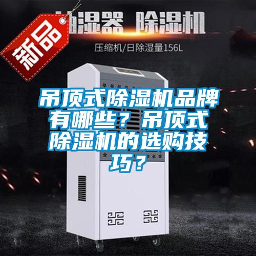 吊頂式除濕機品牌有哪些？吊頂式除濕機的選購技巧？