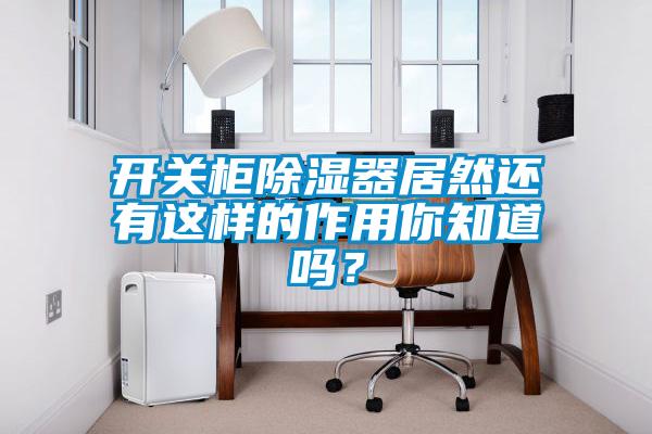 開(kāi)關(guān)柜除濕器居然還有這樣的作用你知道嗎？