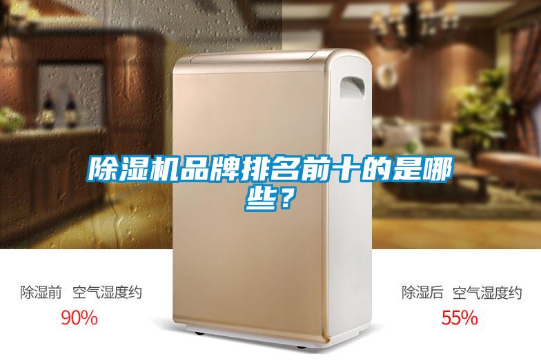 除濕機品牌排名前十的是哪些？