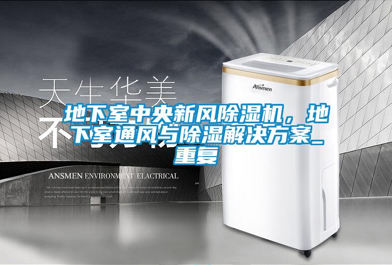 地下室中央新風(fēng)除濕機，地下室通風(fēng)與除濕解決方案_重復