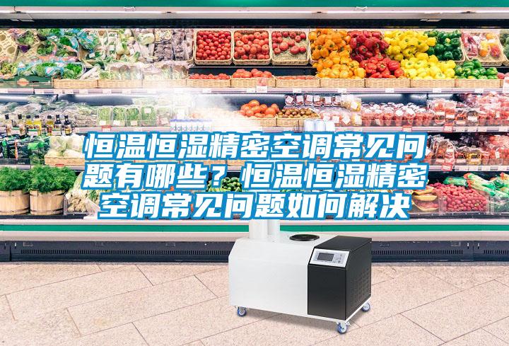 恒溫恒濕精密空調常見(jiàn)問(wèn)題有哪些？恒溫恒濕精密空調常見(jiàn)問(wèn)題如何解決