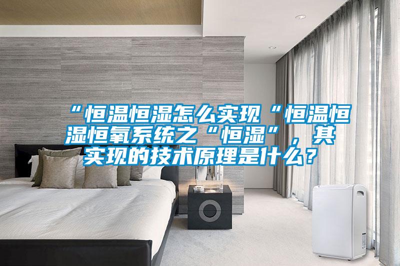 “恒溫恒濕怎么實(shí)現“恒溫恒濕恒氧系統之“恒濕”，其實(shí)現的技術(shù)原理是什么？