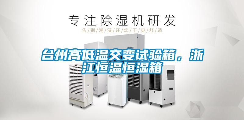 臺州高低溫交變試驗箱，浙江恒溫恒濕箱