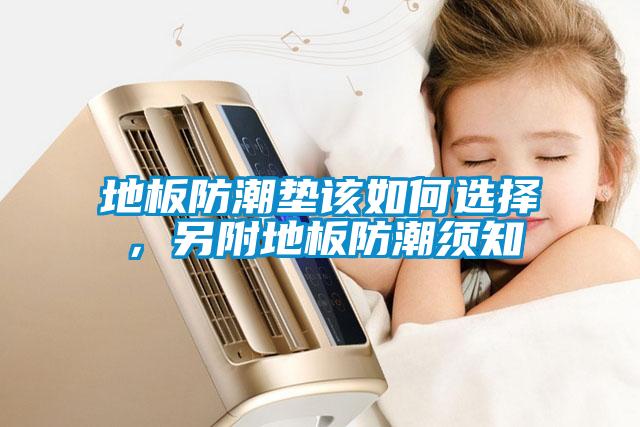 地板防潮墊該如何選擇，另附地板防潮須知