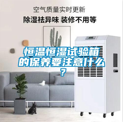 恒溫恒濕試驗箱的保養要注意什么？